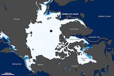 Arctic sea ice lowest ever recorded for January 2011