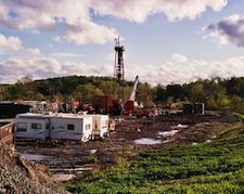Natural gas fracking operations like this pose a hazard to human and ecosystem health
