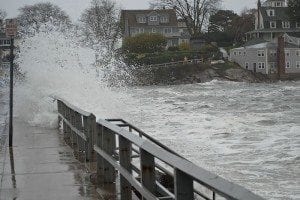 Most Earth scientists agree that future sea levels will rise at a greater pace than during the last 50 years. Coastal communities will suffer the most, as flooding from rising water levels will force millions of people out of their homes. Pictured: flooding in Marblehead, Massachusetts caused by Hurricane Sandy on October 29, 2012