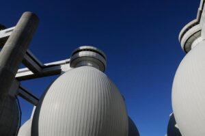 Food waste to energy - a growing source of renewable energy. Pictured here is an anaerobic digester from the Massachusetts Clean Energy Center