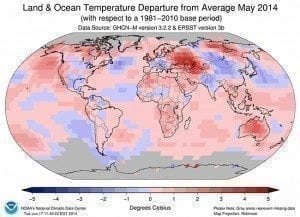 May 2014 - the warmest May on recored - so far