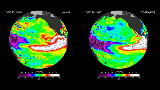 NASA El Nino 1997-2015 Comparison