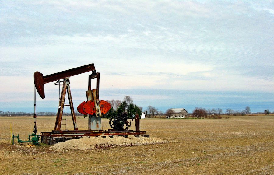 Abandoned well of a different age: do falling oil prices signal the end of oil?