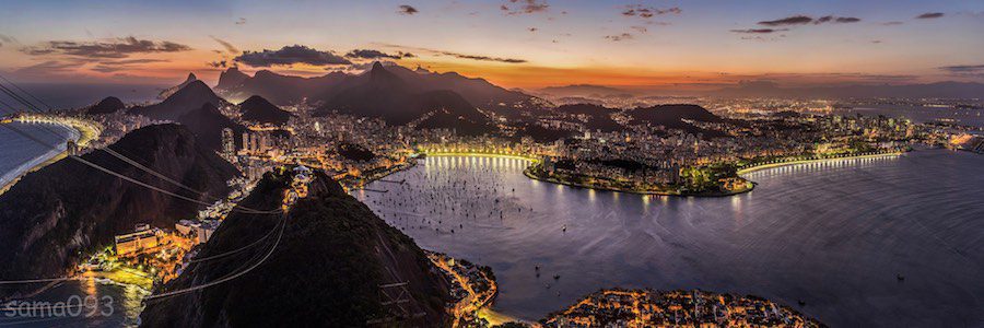 Copacabana Beach, the heart of the Rio summer olympics, 2016