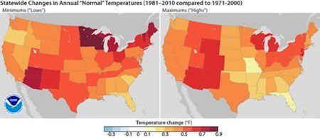 New Climate “Normals” Begin on July 1st – Warmer is the New Norm : NOAA Releases 2010 State of the Climate Report