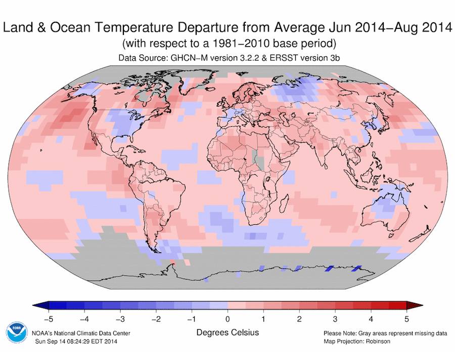 2014 Warmest Summer on Record