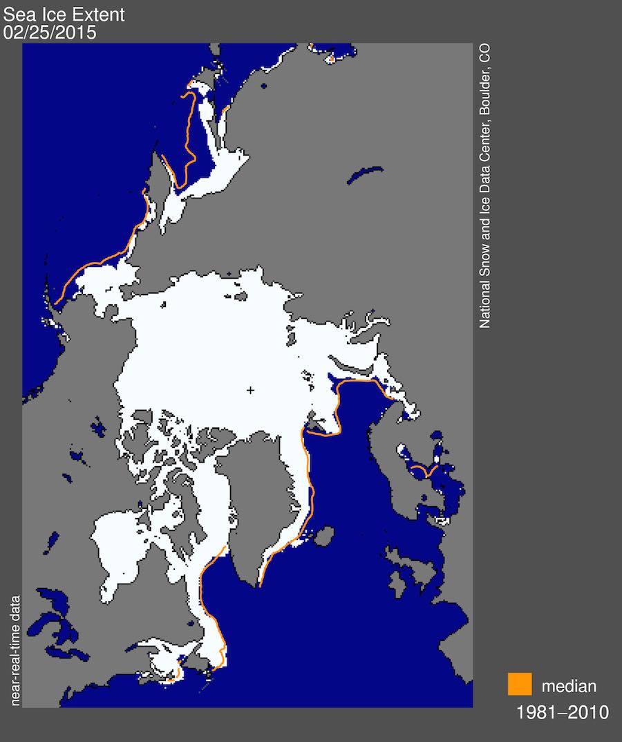 Arctic Sea Ice Maximum Reaches Lowest Extent on Record