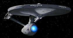 The iconic fictional Starship Enterprise